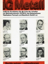 Telefunken BR-Wahl 1978 Arbeiter