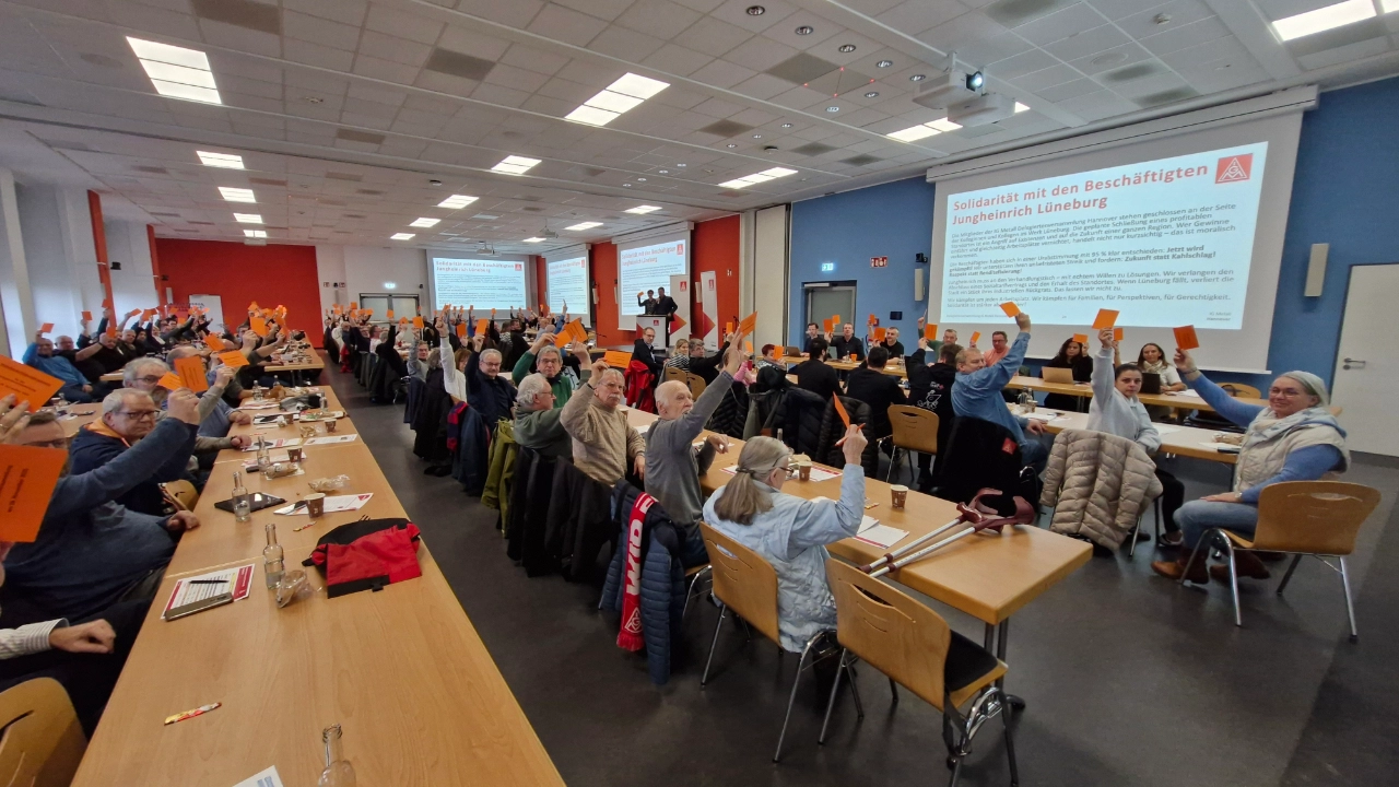 Solidaritätserklärung mit den Beschäftigten bei Jungheinrich Lüneburg