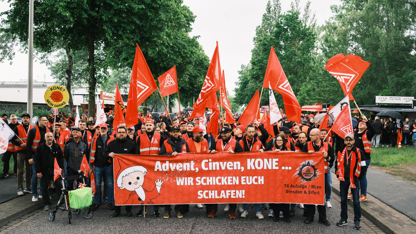 TKE Aktion bei KONE