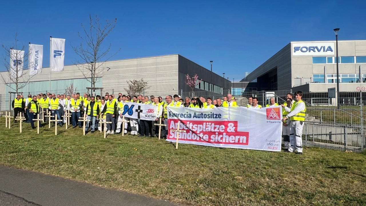 Aktion bei Faurecia am 15.4.2025
