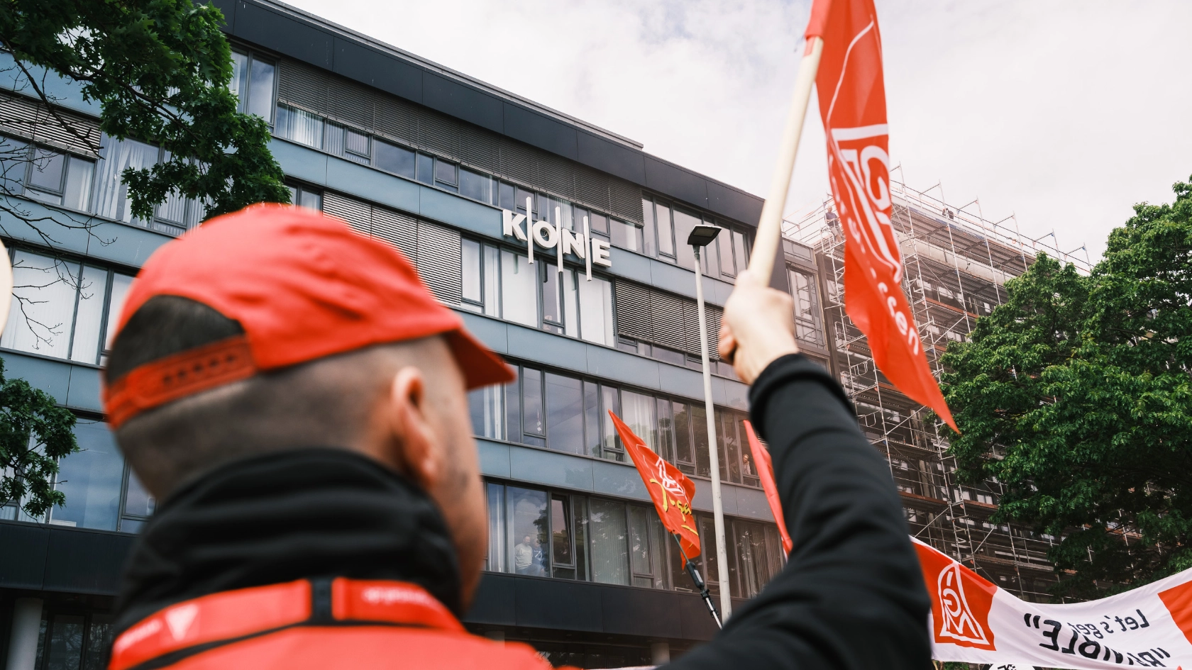 TKE Aktion bei KONE