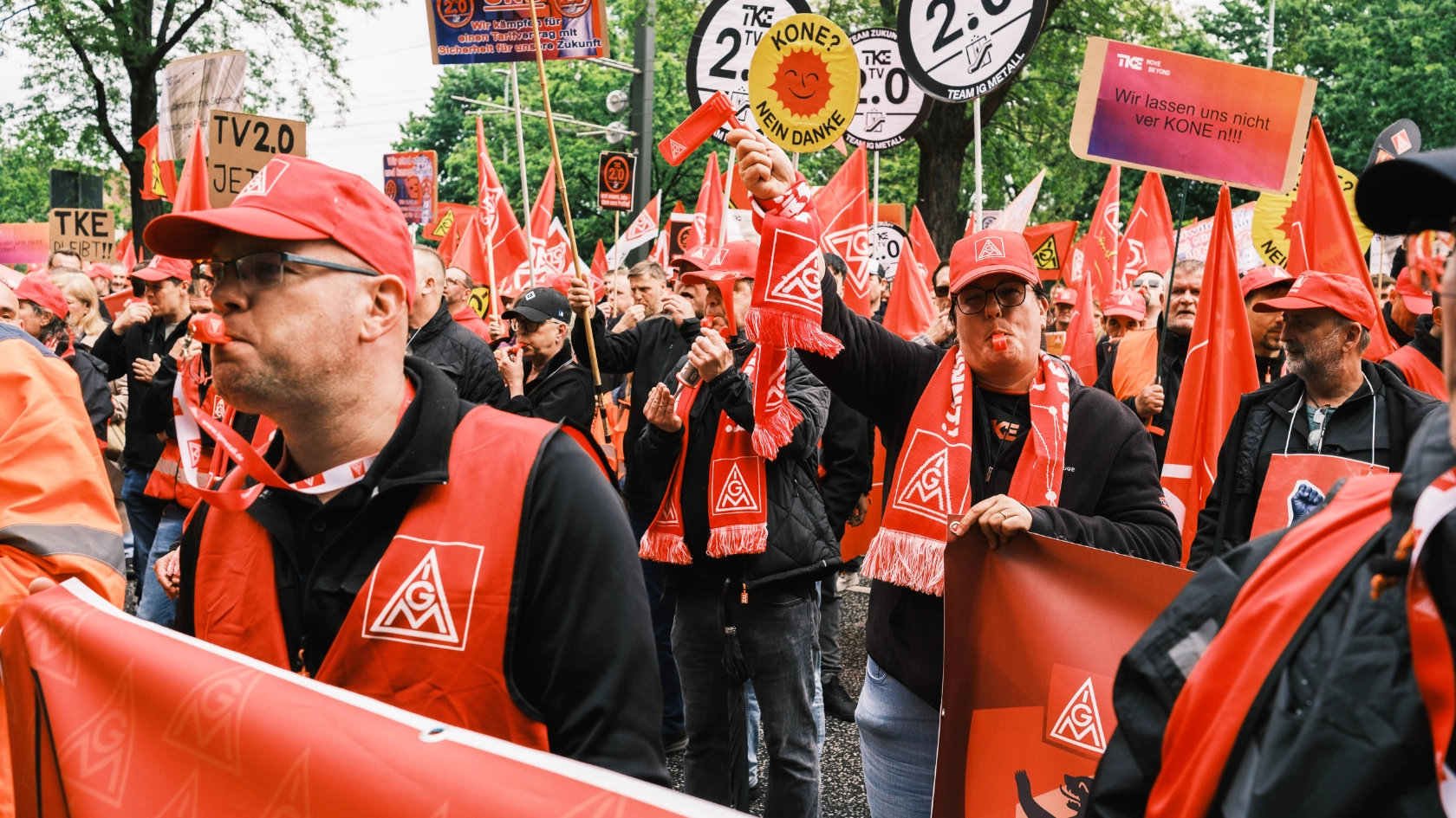 TKE Aktion bei KONE