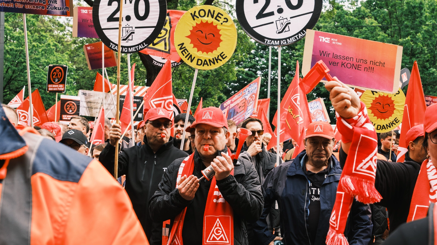 TKE Aktion bei KONE