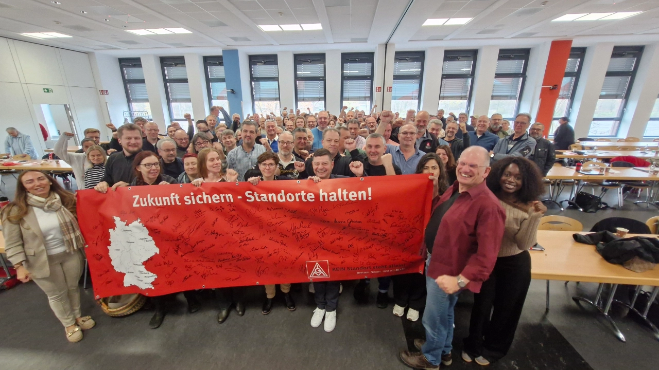 Solidarität mit den Kolleginnen und Kollegen bei BSH
