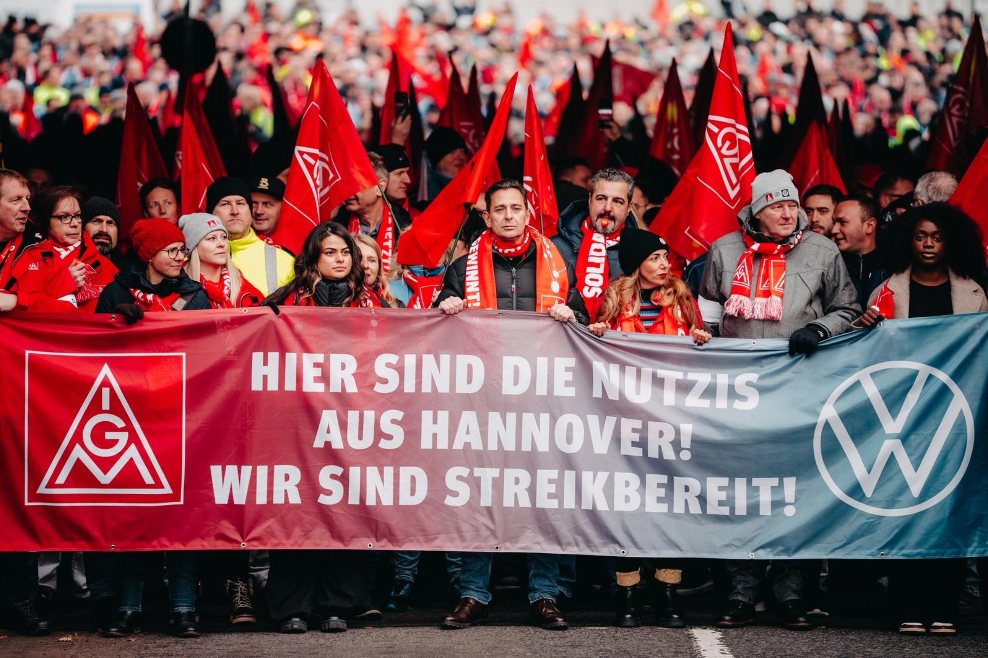 Aktion bei Volkswagen Nutzfahrzeuge am 2.12.2024