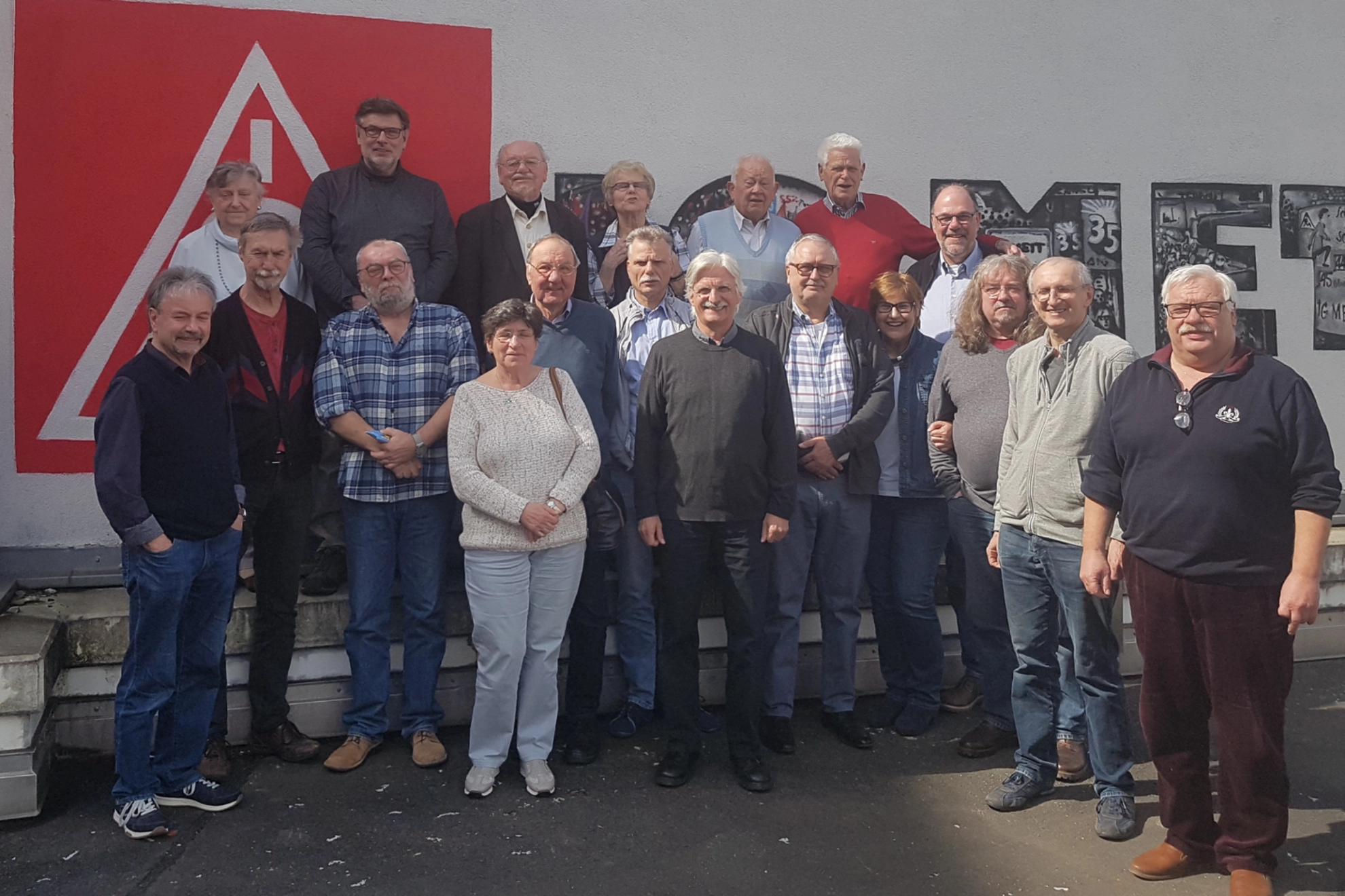 Gründungsmitglieder des Arbeitskreises "Außerbetriebliche Gewerkschaftsarbeit"