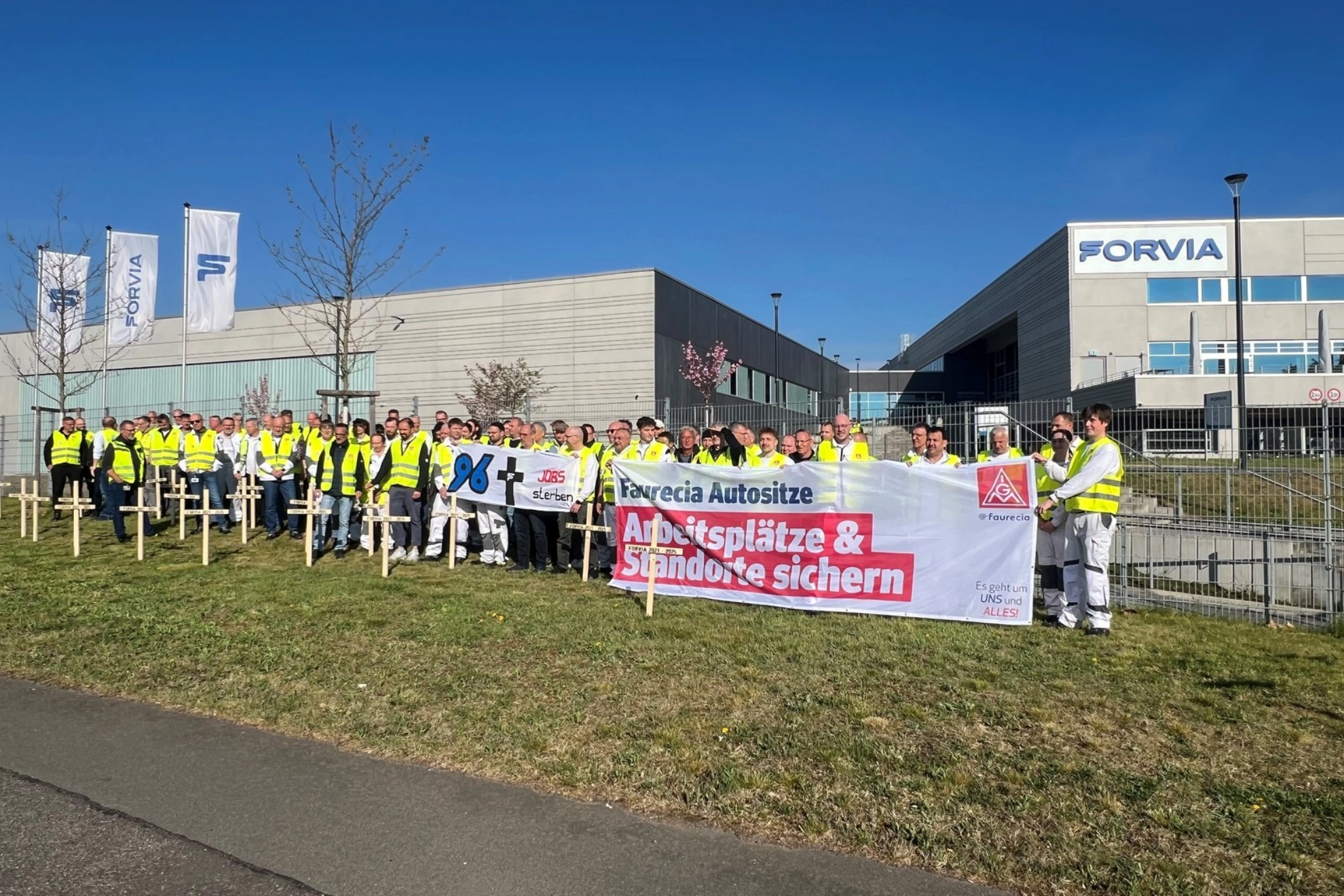 Aktion bei Faurecia am 15.4.2025