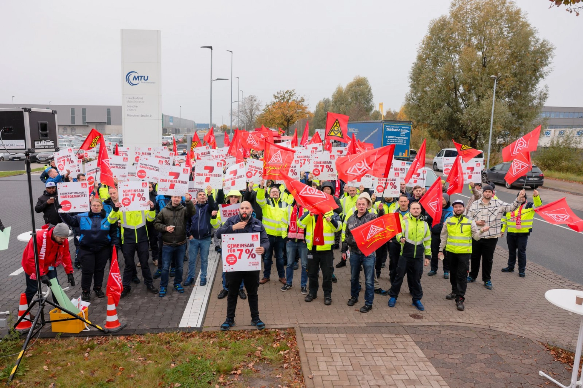 Warnstreik bei MTU