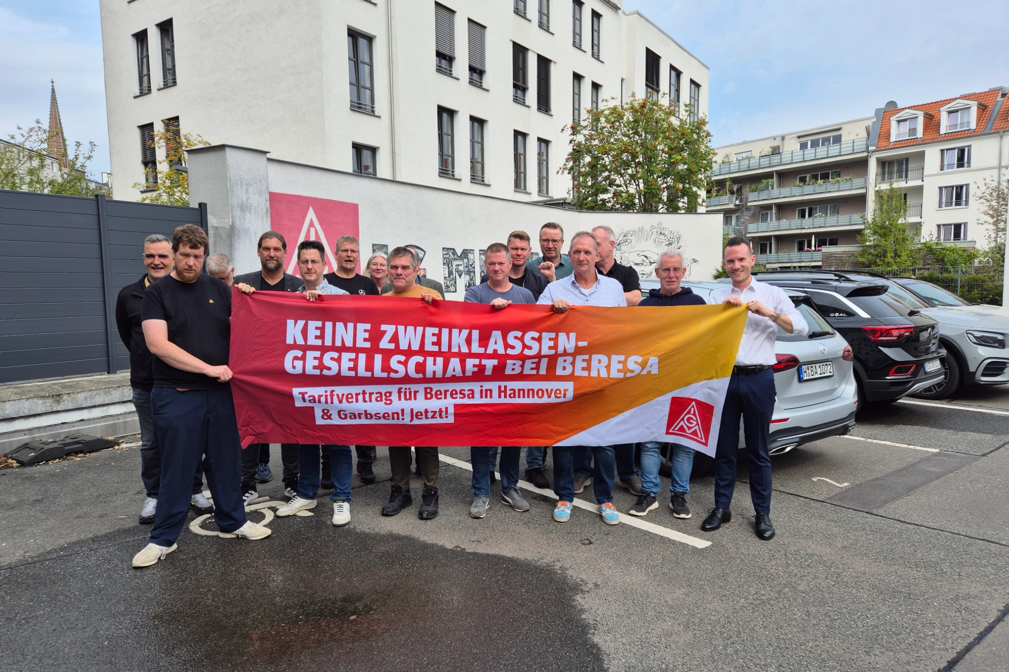 Soliaktion der Tarifkommission im niedersächsischen Kfz-Handwerk mit den Beschäftigten von Beresa