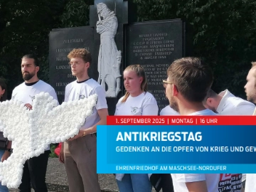 Update: Antikriegstag 2025 - Gedenken an die Opfer von Krieg und Gewalt