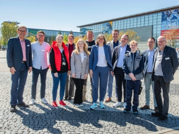 Christiane Benner trifft Vertrauensleute und Betriebsräte der Deutschen Messe AG