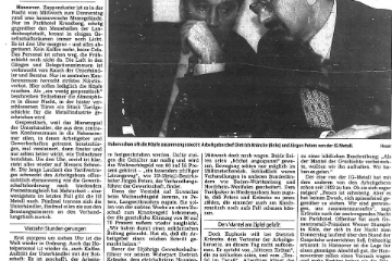 1996 Tarifabschluss Lohnfortzahlung HAZ