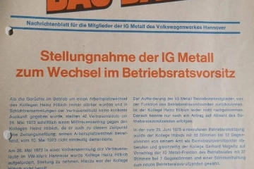 1973 Das Band Wechsel im Betrtiebsratsvorsitz