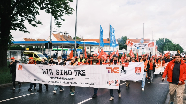 TKE Aktion bei KONE