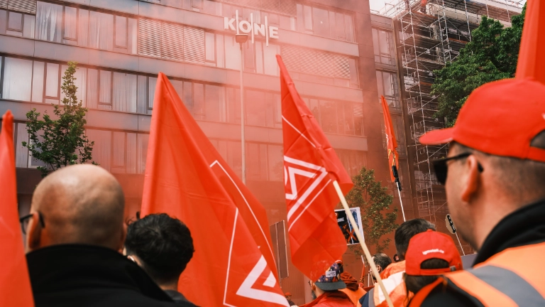 TKE Aktion bei KONE