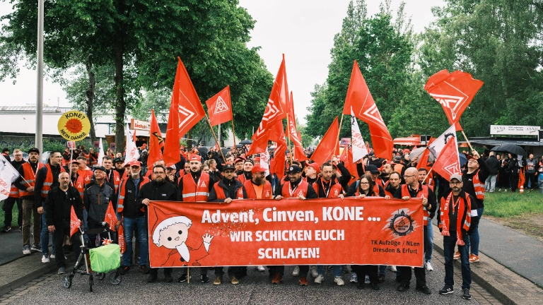 TKE Aktion bei KONE