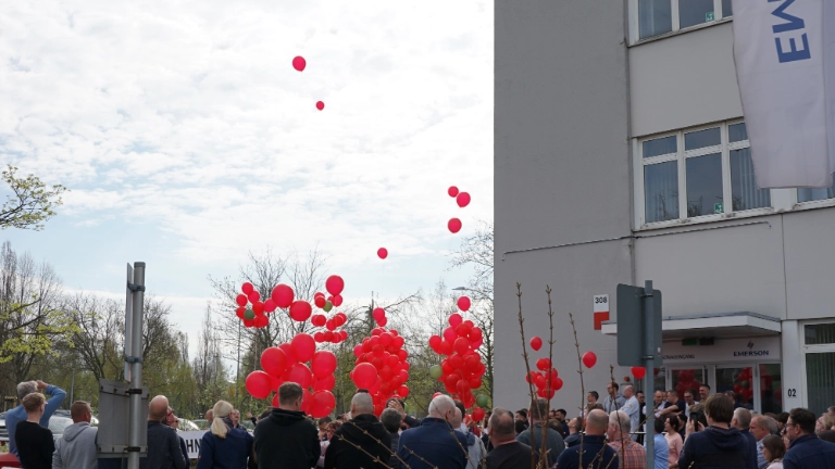 Protest gegen Stellenabbau bei Emerson-Aventics
