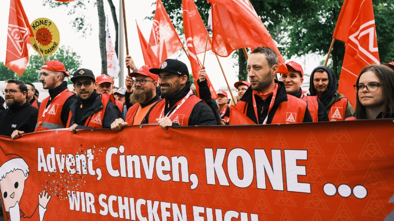 TKE Aktion bei KONE