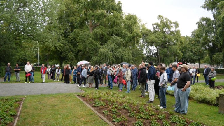 Antikriegstagsgedenkveranstaltung auf dem Ehrenfriedhof am Maschsee Nordufer
