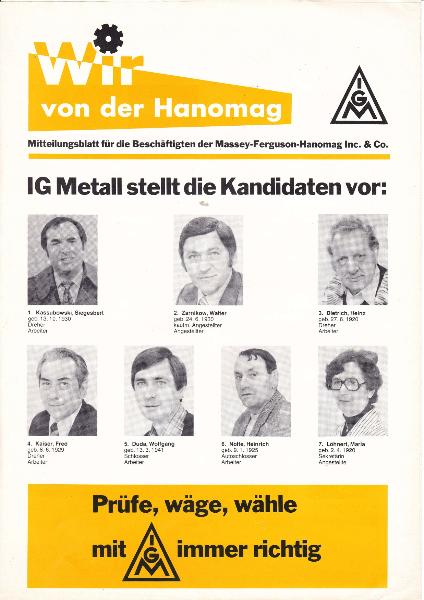 1978 Kanditaten BR-Wahl