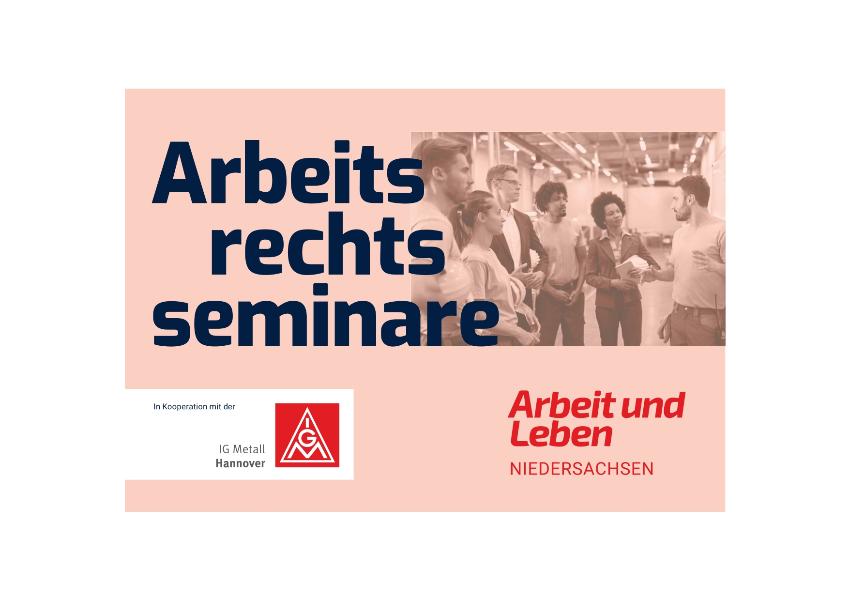 Allgemeine Infos zu den Arbeitsrechtsseminaren