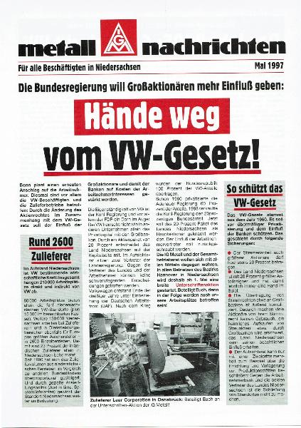 1997 VW-Gesetz