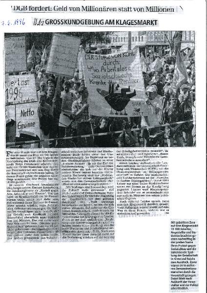 1996-06-07 Großdemo gegen Sozialabbau