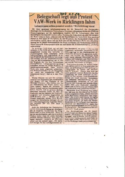 1983-09-02 VAW-Belegschaft legt Werk lahm