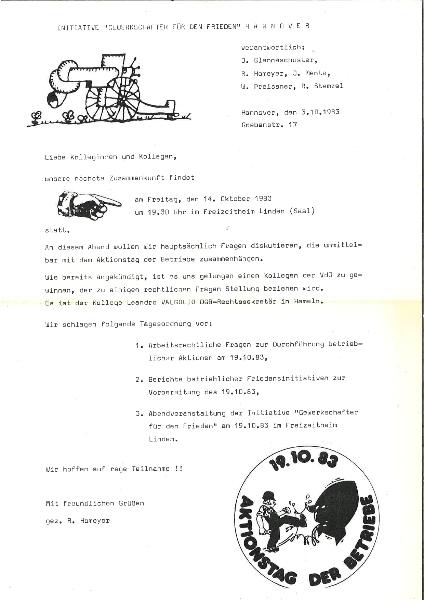 1983-10-19 Vorbereitung