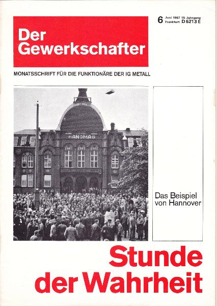 1967-06 Der Gewerkschafter zu Hanomag-Streik