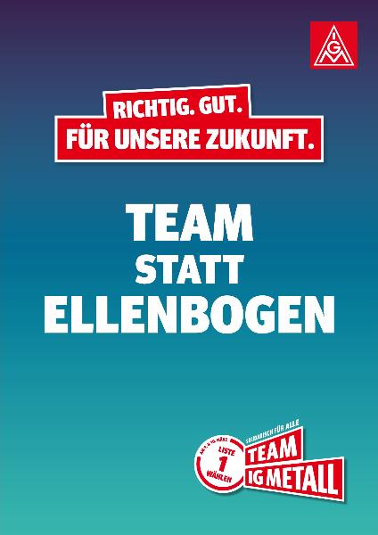 Team statt Ellenbogen