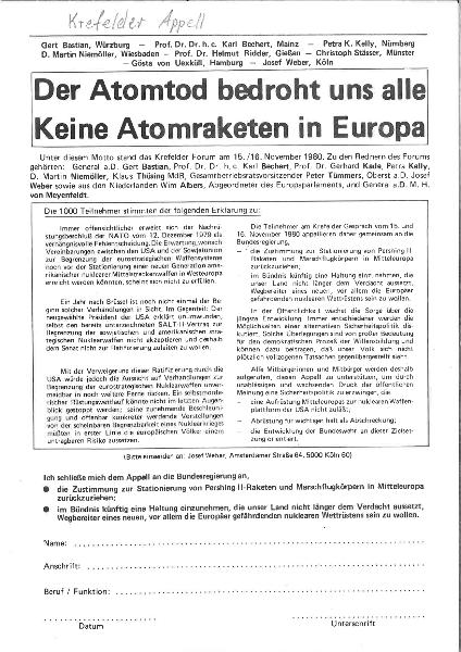 1980 Krefelder Appell