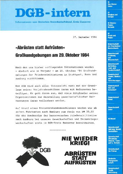 1984-09-27 Aufruf DGB-Hannover