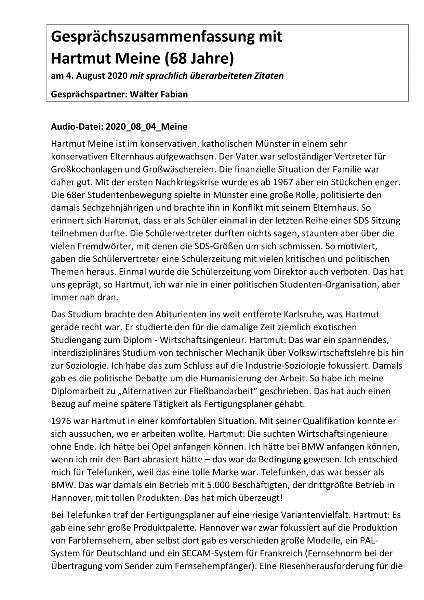 Meine Hartmut