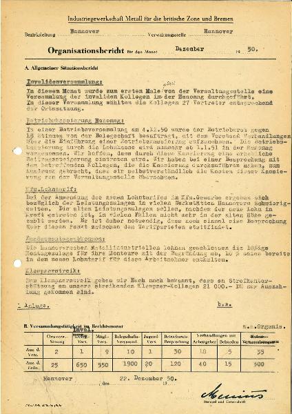 1950-12 Organisationsbericht
