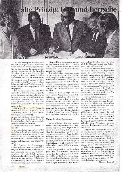 1972 Neues BetrVG inhaltlicher Konflikt