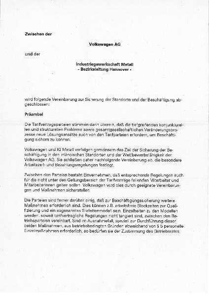 1993 TV 4-Tage-Woche Beschäftigungssicherung