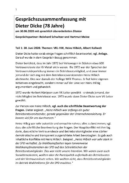 Dicke Dieter Gespräch 1