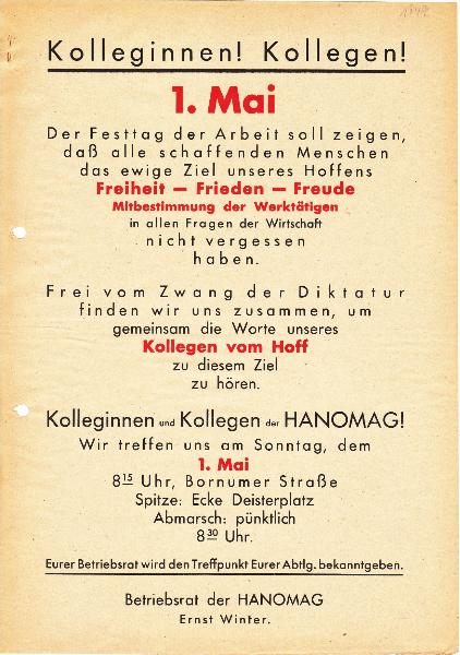 1949-05-01 Mai-Aufruf
