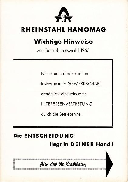 1965 Kanditaten BR-Wahl