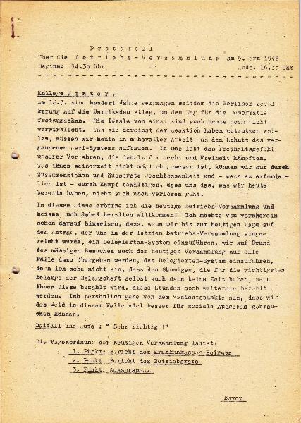 1945-03-08 Einleitung Betriebsversammlung E.Winter