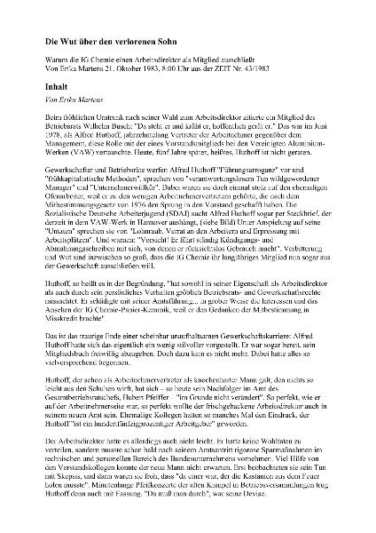 1983 Wut über den verlorenen Sohn