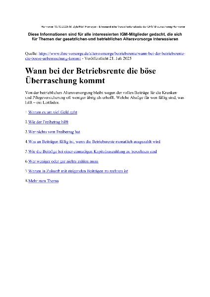 Renten-Info-Blatt Nr. 20