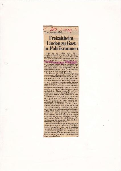 1989-10-05 Ausstellung Arbeiterfotografie in der Kantine